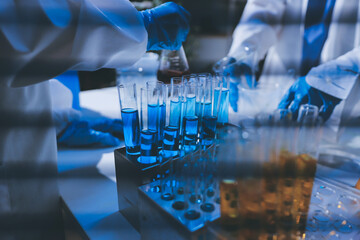 Researchers working in the clinical laboratory