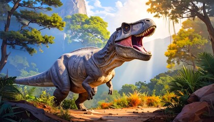 Tyrannosaurus Rex in a jungle