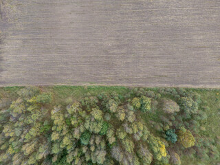 Dzikie krajobrazy jesienią widziane z lotu ptaka © hunter76