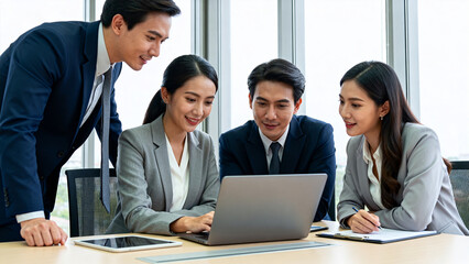 Business team in office meeting