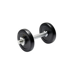 Naklejka premium Single dumbbell isolated on transparent background