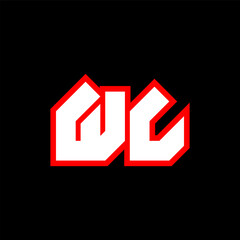 WL logo design, initial WL letter design with sci-fi style. WL logo for game, esport, Technology, Digital, Community or Business. W L sport modern Italic alphabet font. Typography urban style fonts.