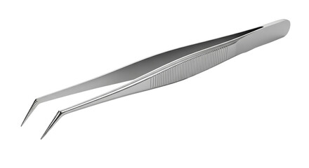 Precise Stainless Steel Tweezers Close Up Medical Tools Beauty Implements Surgical Instruments Metal Design Sharp