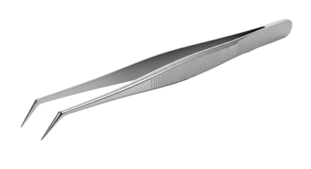 Precise Stainless Steel Tweezers Close Up Medical Tools Beauty Implements Surgical Instruments Metal Design Sharp