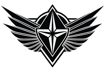  collection of vector wing emblems in a modern, geometric, and stylized design . 