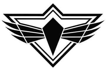  collection of vector wing emblems in a modern, geometric, and stylized design . 