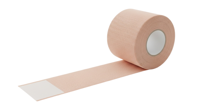 Beige Medical Tape Roll Healing Support Athletic Wrap Injury Recovery Kinesiology Bandage First Aid Sports Compression