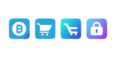 Fototapeta premium set of buttons for web vector