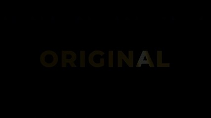 Text Animation with Gold Effect on RGB Alpha - The word ORIGINAL in golden shimmering letters against a stark black background emphasizing authenticity and quality.