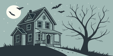 house in the night