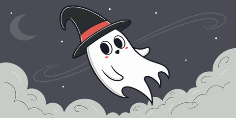 halloween ghost cartoon
