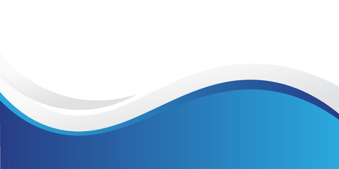 Abstract blue wavy business style background. Vector illustration