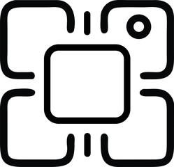 Abstract technology chip icon vector illustration for graphic design needs