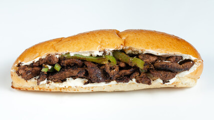 Doner kebab on plate isolated