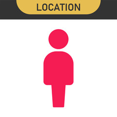 Pin Location icons. Point of location. Set of map pointer. Red marker pointer. Vector illustration. Flat Map pin icons to mark location