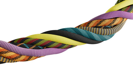 Tightly Braided Colorful Patterned Cables