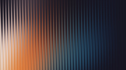 Abstract Vertical Ribbed Texture with Warm Orange and Cool Blue Gradient background