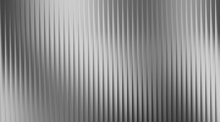 Obraz premium Silver metallic ribbed abstract background with flowing light and shadow patterns texture vertical
