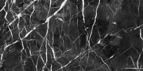 black marble background with white wide veins