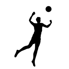 Black vector silhouette illustration of a basketball player and a tennis player in action for sport competition