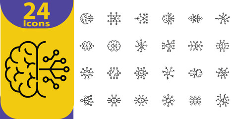 Modern abstract geometric icon set with vibrant colors