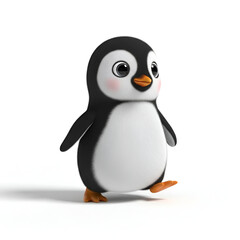 Fototapeta premium Cute Baby Penguin Walking