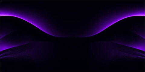 Abstract purple fractal design with bright light, dark blue space, and digital motion animation