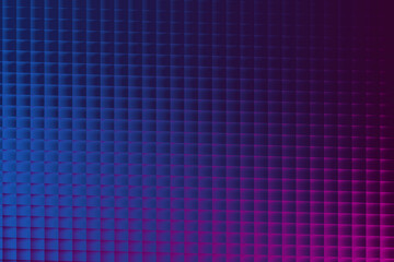 A captivating interplay of blue and purple hues in a geometric grid, creating a mesmerizing abstract pattern that evokes a sense of depth and dimension