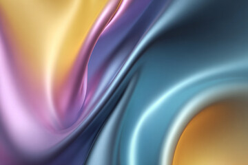 Obraz premium Abstract swirling pastel colors flowing design elegant smooth texture background
