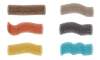 Abstract Grunge Paint Stroke Elements Collection, Neon and Watercolor Style Brush Line Art for Graphic Design & Backgrounds Editable Vector SVG