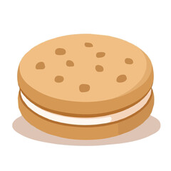 Creamy biscuit vector design
