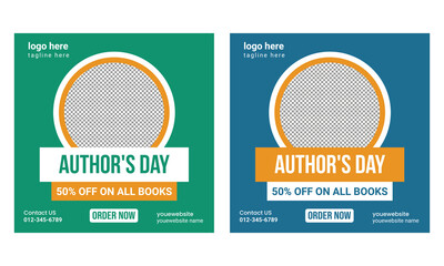 Happy National Author's Day Instagram post