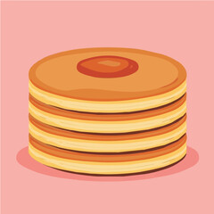 Pancake vector design icon for motion graphics
