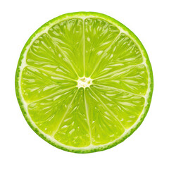 Vibrant juicy lime slice macro shot refreshing citrus fruit close up detail