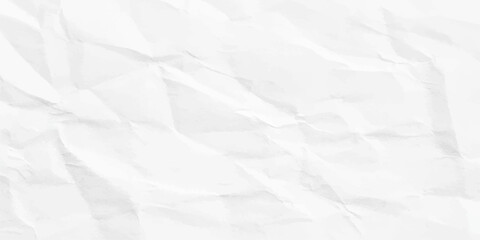 Stock photo description: Crumpled white paper texture background with wrinkled and creased surface