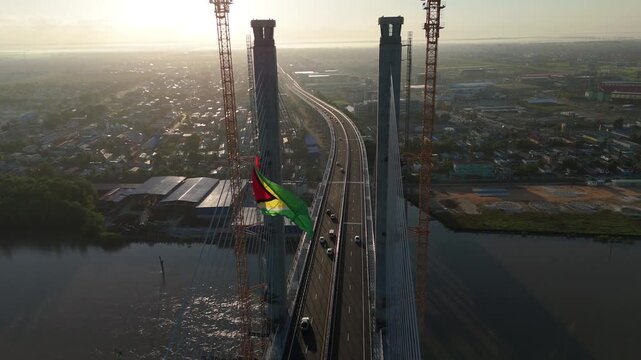 The BJ Demerara River Bridge completed - 4K 60fps 