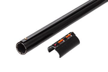 Shotgun barrel with fiber optic sight