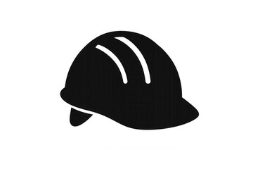 Fototapeta premium Safety hard hat icon representing construction worker protection and engineering industry work, transparent background