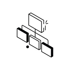 Flowchart vector icon