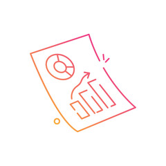 Analytical Report vector icon.