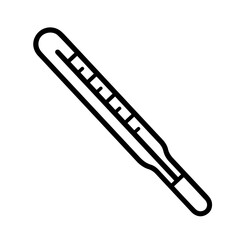 outline icon mercury thermometer vector on a white background
Vector outline icon on a white background