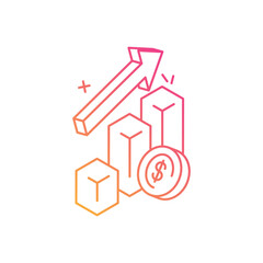 Business Growth vector icon