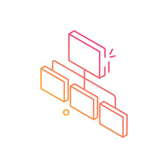 Flowchart vector icon