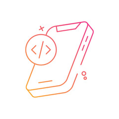 Mobile Coading vector icon