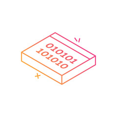 Binary Coading vector icon