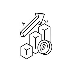 Business Growth vector icon