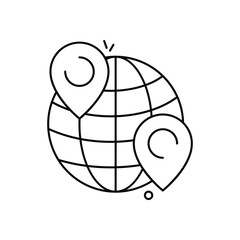 Global Data Location vector icon