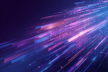 Abstract glowing lines streaks of light digital art speed energy motion