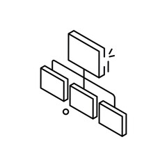 Flowchart vector icon