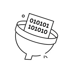 Data Filteration vector icon